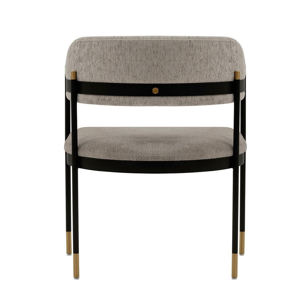 Modern Lia Boucle Dining Armchair in Stone - Set of 2 MHC-2-DC074-ST