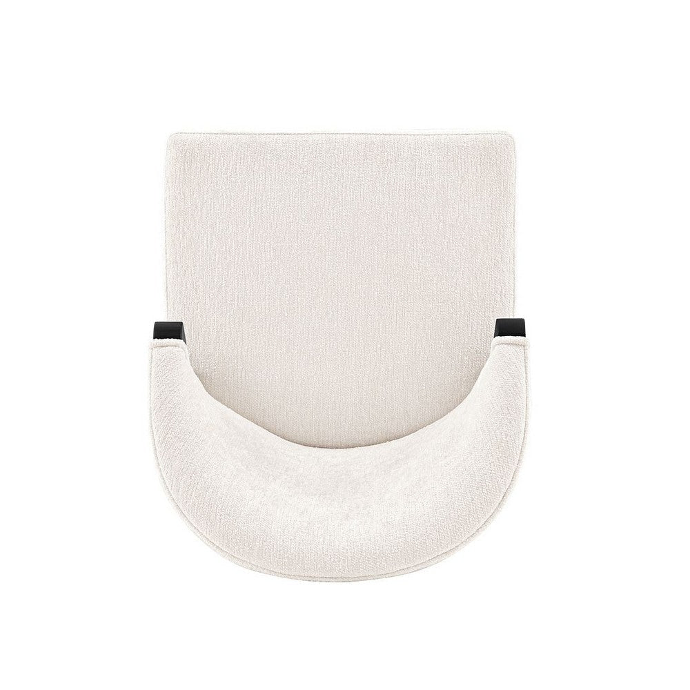 Modern Ola Boucle Dining Chair in Cream- Set of 2 MHC-2-DC075-CR