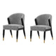Modern Ola Boucle Dining Chair in Grey- Set of 2