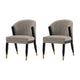 Modern Ola Boucle Dining Chair in Stone- Set of 2
