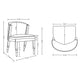 Modern Ola Boucle Dining Chair in Stone- Set of 2 MHC-2-DC075-ST
