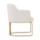 Modern Edra Leatherette Dining Armchair in Cream - Set of 2 MHC-2-DC078-CR