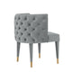 Modern Maya Tufted Velvet Dining Chair in Grey - Set of 2 MHC-2-DC079-GY