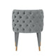 Modern Maya Tufted Velvet Dining Chair in Grey - Set of 2 MHC-2-DC079-GY