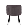 Modern Kaya Pleated Velvet Dining Chair in Grey - Set of 2 MHC-2-DC080-GY