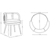 Modern Kaya Pleated Velvet Dining Chair in Mint Green - Set of 2 MHC-2-DC080-MG