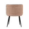 Modern Kaya Pleated Velvet Dining Chair in Nude - Set of 2 MHC-2-DC080-ND