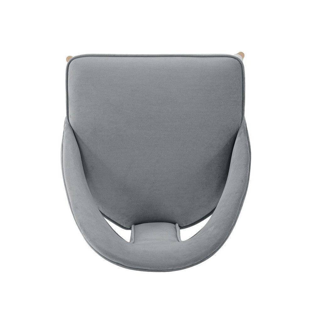Modern Neda Velvet Dining Chair in Grey - Set of 2 MHC-2-DC081-GY