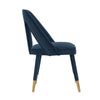 Modern Neda Velvet Dining Chair in Midnight Blue - Set of 2 MHC-2-DC081-MB
