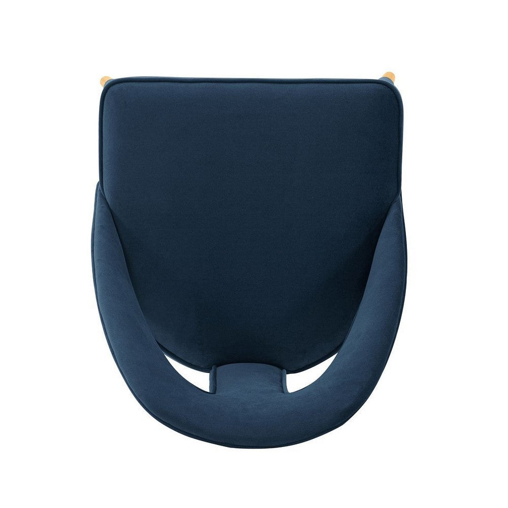 Modern Neda Velvet Dining Chair in Midnight Blue - Set of 2 MHC-2-DC081-MB