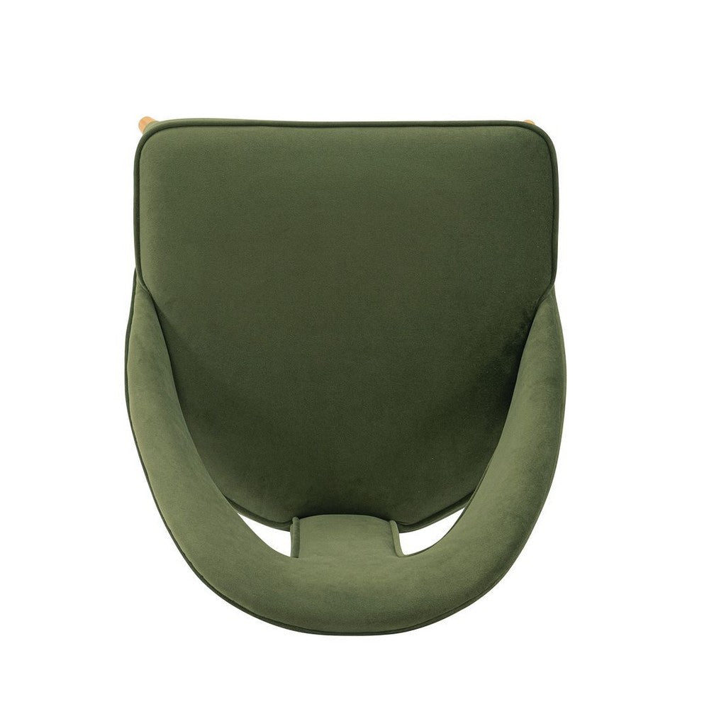 Modern Neda Velvet Dining Chair in Olive Green - Set of 2 MHC-2-DC081-OG