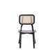 Versailles Square Dining Chair in Black and Natural Cane - Set of 4 MHC-2-DCCA01-BK