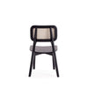 Versailles Square Dining Chair in Black and Natural Cane - Set of 4 MHC-2-DCCA01-BK
