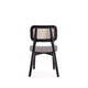 Versailles Square Dining Chair in Black and Natural Cane - Set of 4 MHC-2-DCCA01-BK