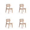 Versailles Square Dining Chair in Nature Cane - Set of 4
