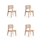 Versailles Square Dining Chair in Nature Cane - Set of 4