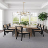 Giverny Dining Chair in Black and Natural Cane - Set of 4