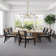 Giverny Dining Chair in Black and Natural Cane - Set of 4