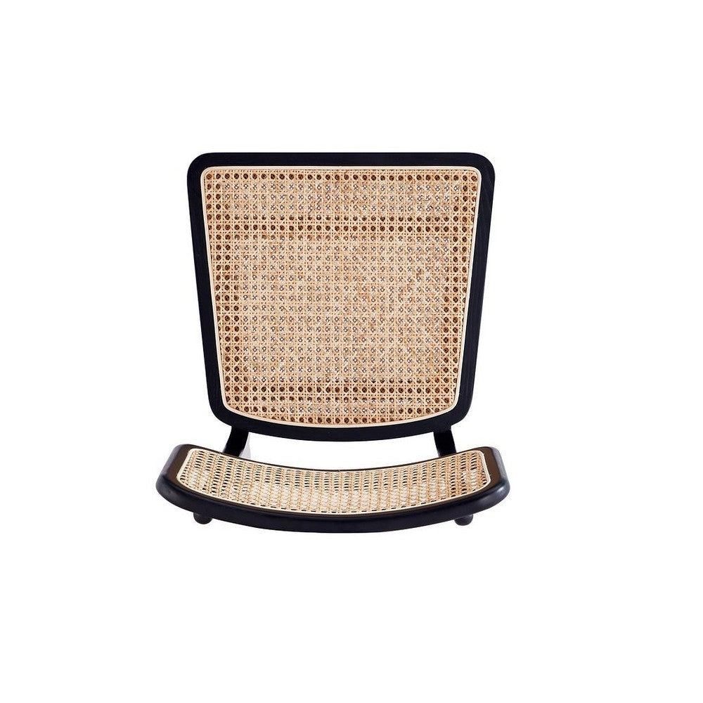 Giverny Dining Chair in Black and Natural Cane - Set of 4 MHC-2-DCCA04-BK