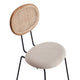 Jardin Dining Chair in Nature Cane and Oatmeal Upholstered Seating - Set of 4 MHC-2-DCCA06-OM