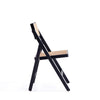 Pullman Folding Dining Chair in Black and Natural Cane - Set of 4 MHC-2-DCCA08-BK