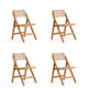 Pullman Folding Dining Chair in Nature Cane - Set of 4