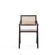 Hamlet Dining Arm Chair in Black and Natural Cane - Set of 2 MHC-2-DCCA09-BK