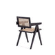 Hamlet Dining Arm Chair in Black and Natural Cane - Set of 2 MHC-2-DCCA09-BK
