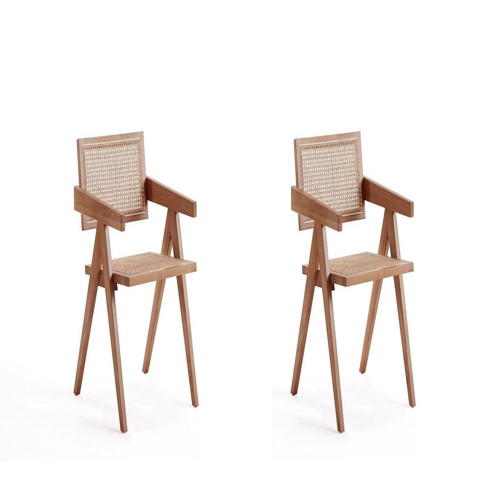 Hamlet Dining Arm Chair in Nature Cane - Set of 2
