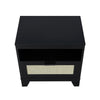Sheridan Modern Cane Nightstand in Black- Set of 2 MHC-2-NS-5GLF-BK