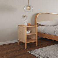Versailles End Table in Nature Cane - Set of 2