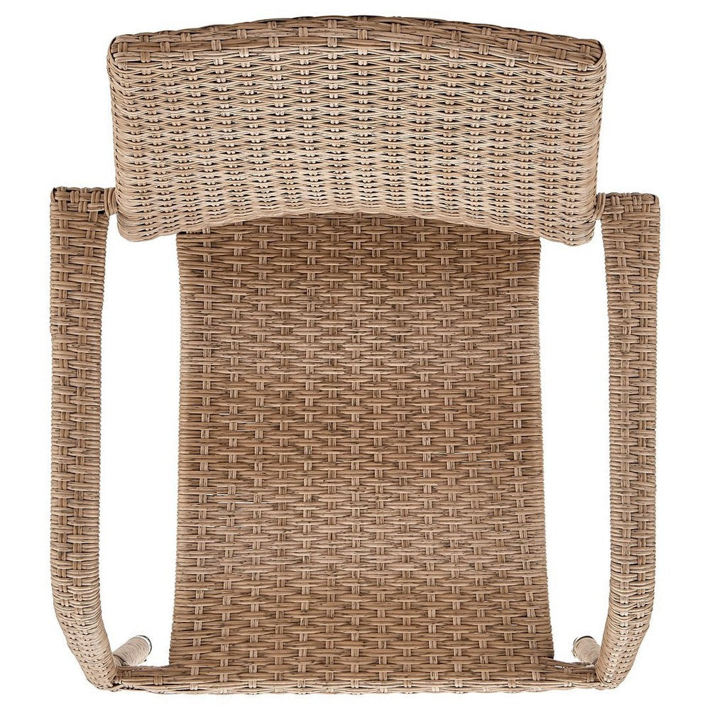 2-Piece Genoa Patio Dining Armchair in Nature Tan Weave MHC-2-OD-DC002-NE