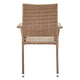 2-Piece Genoa Patio Dining Armchair in Nature Tan Weave MHC-2-OD-DC002-NE