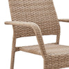 2-Piece Genoa Patio Dining Armchair in Nature Tan Weave MHC-2-OD-DC002-NE