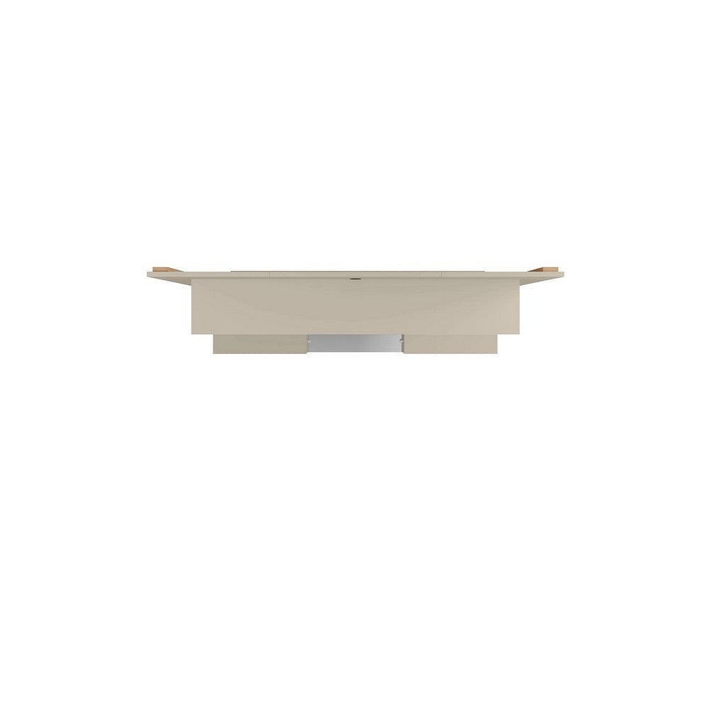 Plaza 64.25 Modern Floating Wall Entertainment Center with Display Shelves in Off White MHC-224BMC1