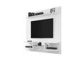 Plaza 64.25 Modern Floating Wall Entertainment Center with Display Shelves in White MHC-224BMC6