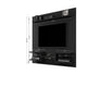 Plaza 64.25 Modern Floating Wall Entertainment Center with Display Shelves in Black MHC-224BMC8