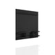 Plaza 64.25 Modern Floating Wall Entertainment Center with Display Shelves in Black MHC-224BMC8