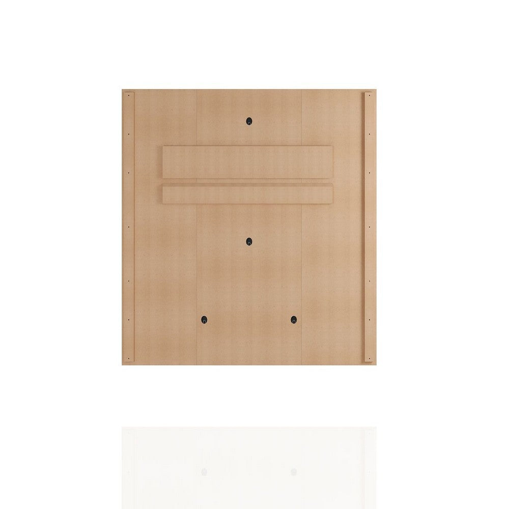 Plaza 64.25 Modern Floating Wall Entertainment Center with Display Shelves in Rustic Brown and Yellow MHC-224BMC94