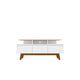 Yonkers 62.99 TV Stand with Solid Wood Legs and 6 Media and Storage Compartments in White MHC-233BMC6