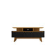 Yonkers 62.99 TV Stand with Solid Wood Legs and 6 Media and Storage Compartments in Black and Cinnamon MHC-233BMC82