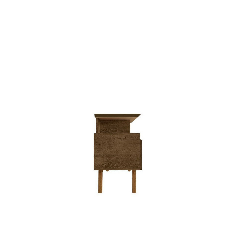 Yonkers 62.99 TV Stand with Solid Wood Legs and 6 Media and Storage Compartments in Rustic Brown MHC-233BMC9