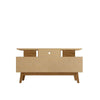 Yonkers 70.86 TV Stand with Solid Wood Legs and 6 Media and Storage Compartments in Off White and Cinnamon MHC-234BMC12