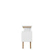 Yonkers 70.86 TV Stand with Solid Wood Legs and 6 Media and Storage Compartments in White MHC-234BMC6