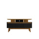 Yonkers 70.86 TV Stand with Solid Wood Legs and 6 Media and Storage Compartments in Black and Cinnamon MHC-234BMC82