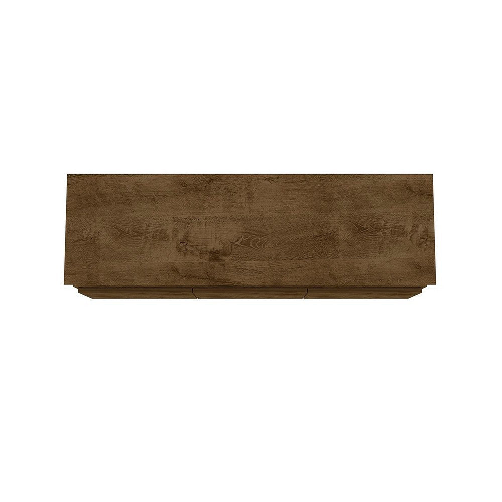 Yonkers 70.86 TV Stand with Solid Wood Legs and 6 Media and Storage Compartments in Rustic Brown MHC-234BMC9