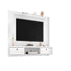 Liberty 70.86 Floating Wall Entertainment Center with Overhead Shelf in White MHC-235BMC6