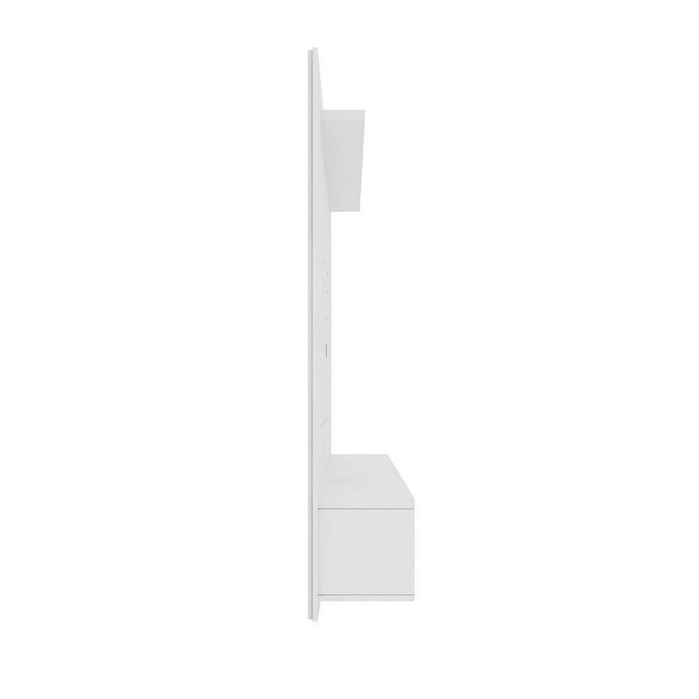 Liberty 70.86 Floating Wall Entertainment Center with Overhead Shelf in White MHC-235BMC6
