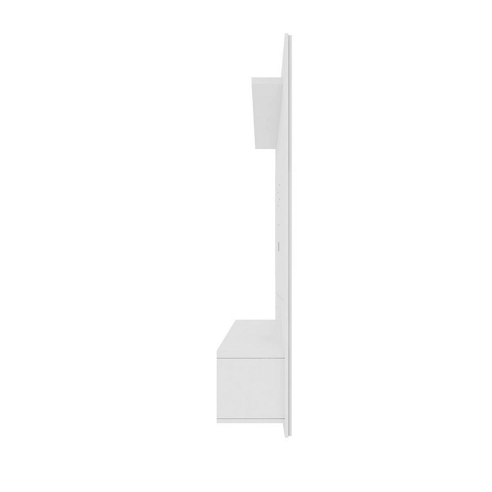 Liberty 70.86 Floating Wall Entertainment Center with Overhead Shelf in White MHC-235BMC6