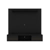 Liberty 70.86 Floating Wall Entertainment Center with Overhead Shelf in Black